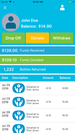 Android application BottleDrop Alberta screenshort