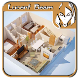 3D Modular Home Floor Plan icon