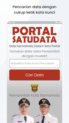 Android application Portal SatuData Samarinda screenshort