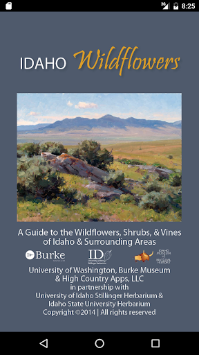 Screenshot of Idaho Wildflowers