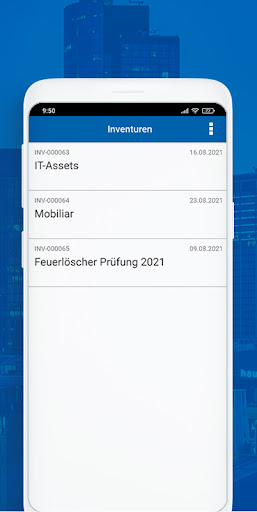iTWO fm Inventory Screen 3