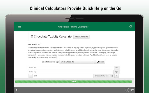 Screenshot of MSD Vet Manual