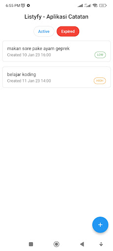 Android application Listyfy - Aplikasi Catatan screenshort