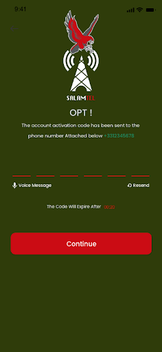 Android application SALAMTEL screenshort