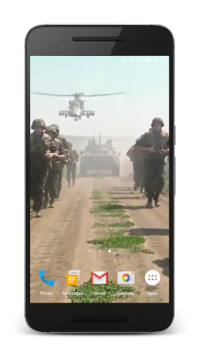 Android application Army Live Wallpaper screenshort