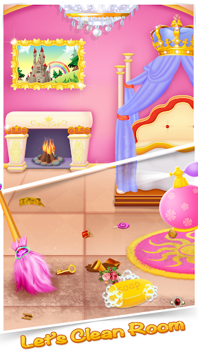 Girls royal home cleanup game Screen 2