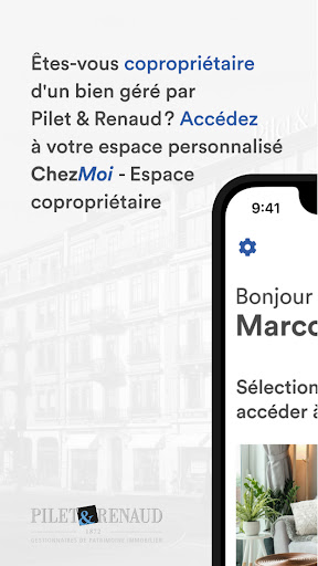 Android application ChezMoi Espace copropriétaire screenshort