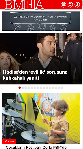 Android application Birleşik Medya Haber Ajansı screenshort