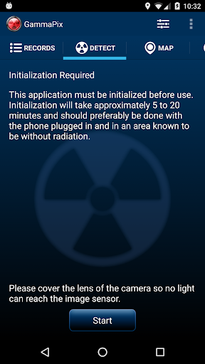 Android application GammaPix - Gamma Rad Detection screenshort