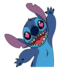 Cute Blue Koala Stitch Stickerのおすすめ画像2