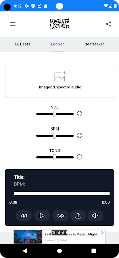 Android application AIBeats Looper screenshort