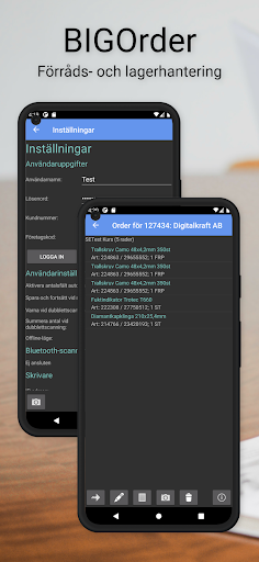 Android application BIGOrder screenshort