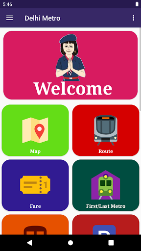 Metro Route ,Map and Fare Screen 2