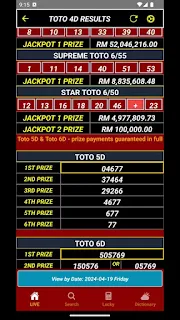 4D Toto Live 4D Results