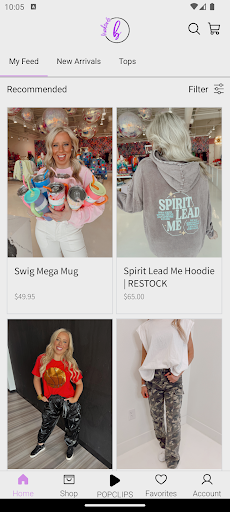 Android application Brookeside Clothing screenshort