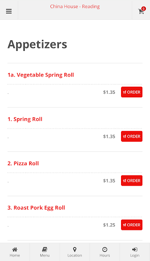 China House Reading Ordering Screen 2