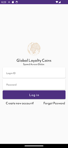 Android application Global Loyalty Coins screenshort