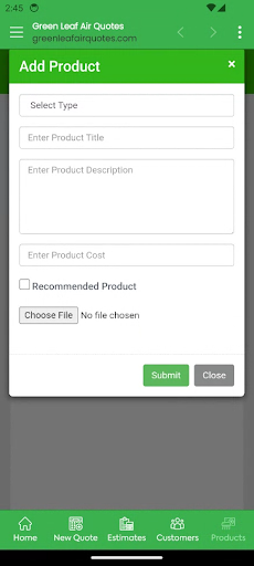 Green Leaf Air Quotes