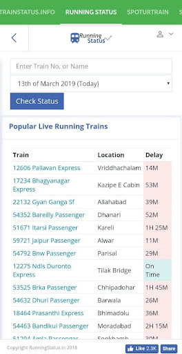 Live Train Status