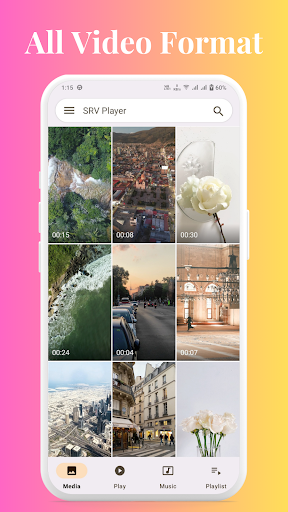 Android application SRV Player: Short & Reel Video screenshort