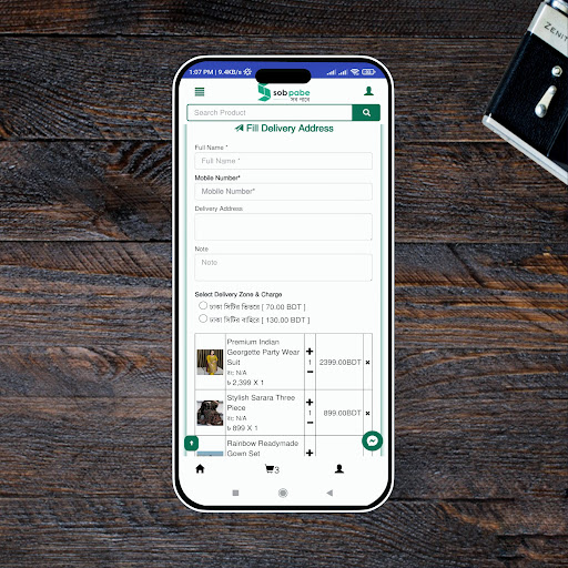 Sobpabe Ecommerce App Screen 3