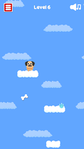 Puppy in the clouds
