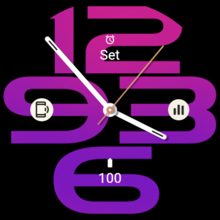 Strong Pink Purple Watch Face screenshot 4