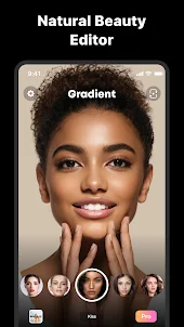 Gradient: 얼굴과 아름다움을 위한 사진 편집기