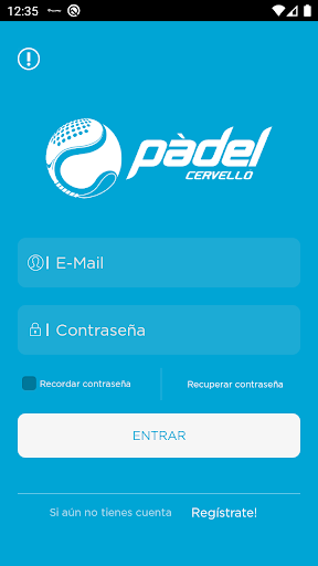 Android application Padel Cervello screenshort