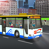 City bus driver simulator 3D icon