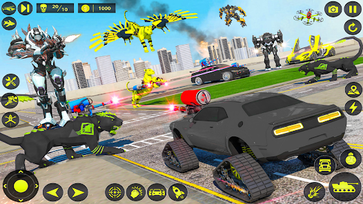 Screenshot 2 Army Tank Robot Car Games: android