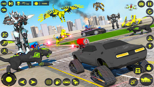 Captura 2 Army Tank Robot Car Games: android