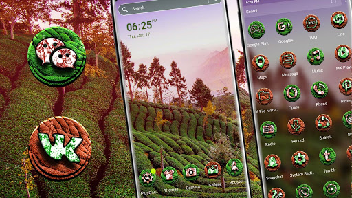 Android application Tea Garden Theme screenshort