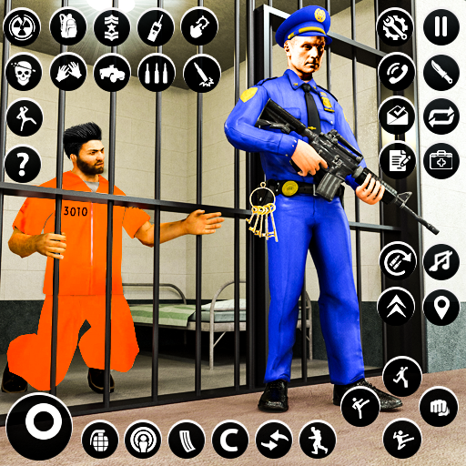 Jail Prison Police Car Chase logo