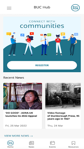 Android application BUC-Hub screenshort
