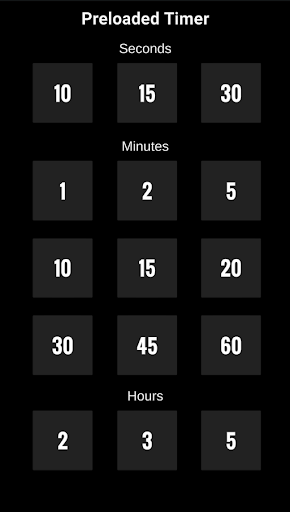 Android application Preload Timer screenshort