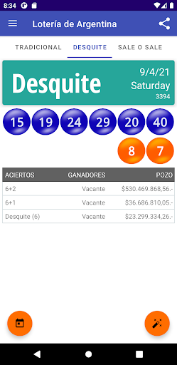 Predicción de Argentina Loto Screen 3