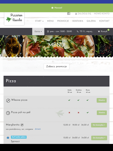 Pizzeria Rucola Screen 3