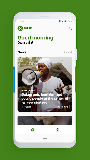 Android application OBI by Oxfam screenshort