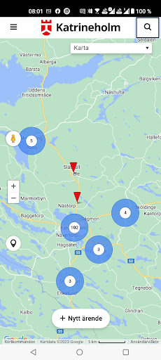 Android application Felanmälan Katrineholms kommun screenshort