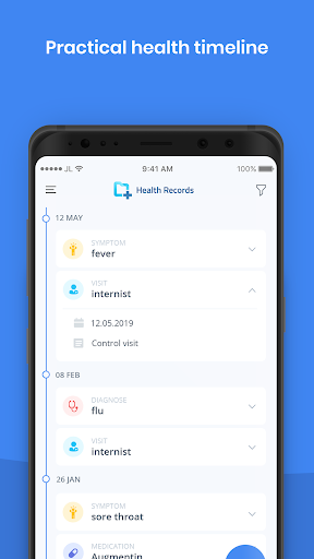 Android application SynappseHealth: Health Records screenshort