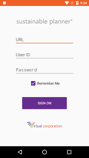 Android application Sustainable Planner screenshort