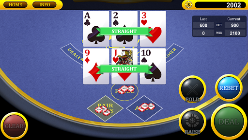 Android application Three Card Poker screenshort