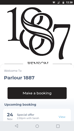 Android application Parlour 1887 screenshort