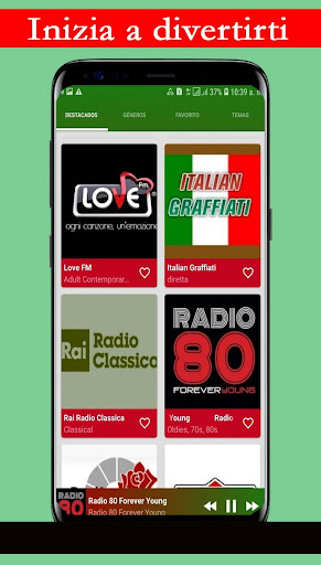 Android application Radio Italy FM screenshort