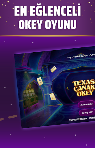 Android application Texas Çanak Okey screenshort