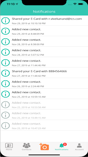 Procontact Business Cards Screen 3