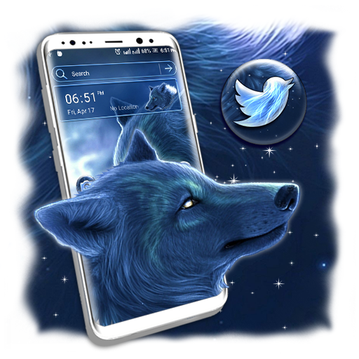Mystical Wolf Launcher Theme  Icon