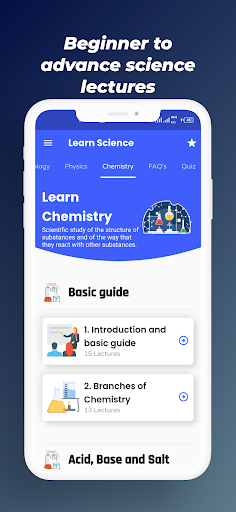 Screenshot of Learn Science (Science Villa)