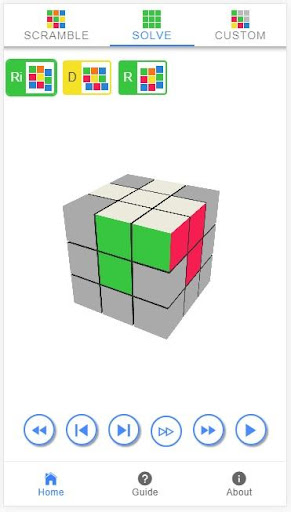 Rubiks Cube solver Screen 3